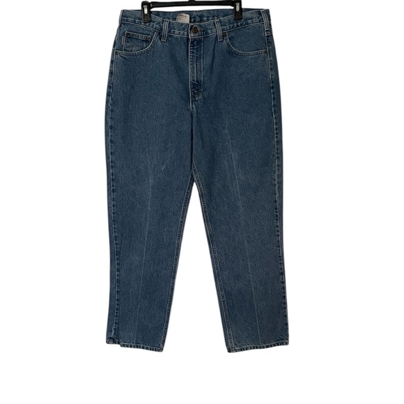 Carhartt Light Blue Denim Jeans Traditional Fit 38 x 32 EUC Work Tough B180 STW - Picture 1 of 9